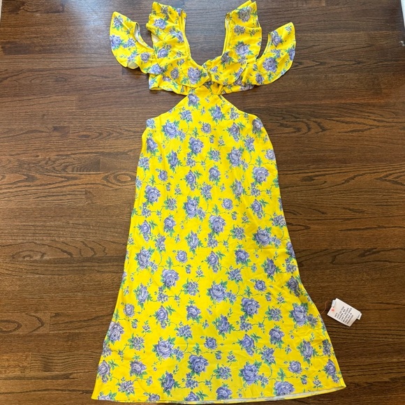 Floral Yellow Dress - Picture 2 of 12